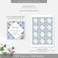 The Med Lemons | Printable Favour Square Tags - Black Bow Studio