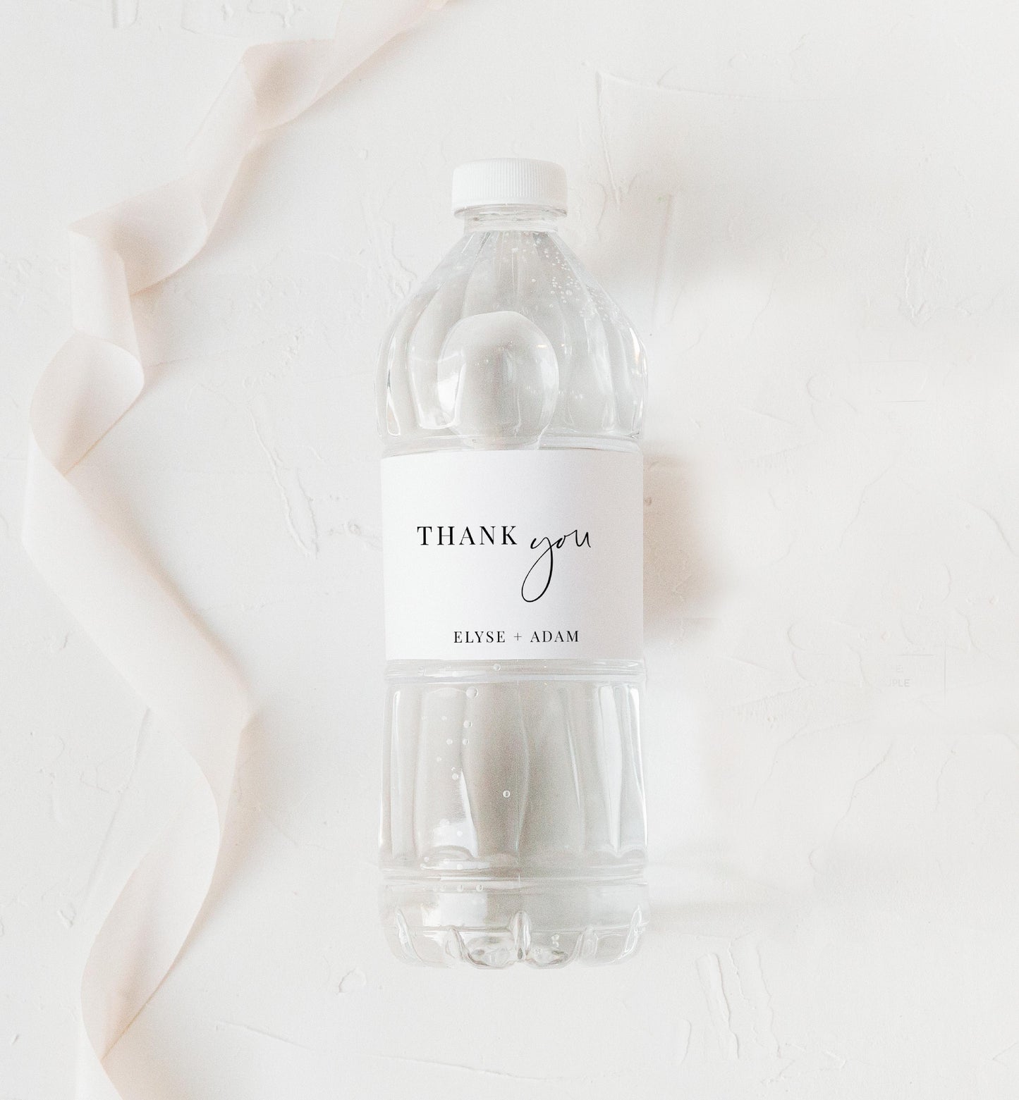 Estelle White | Printable Water Bottle Favour Labels Template