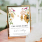 Mews Floral White | Printable The Ring Game Sign Template