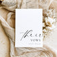 Ellesmere White | Printable Wedding Their Vows Book Template