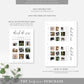 Lucas Script White | Printable Through The Years Photo Bridal Shower Game