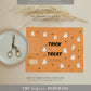 Halloween Orange | Printable Chip Packet Favour Template