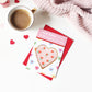 Convo Hearts White | Printable Sweetheart Valentine Cookie Card Template