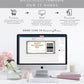 Stripe Black Gold | Printable Valentine's Concert Custom Gift Voucher Template