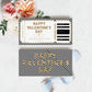 Stripe Black Gold | Printable Valentine's Concert Custom Gift Voucher Template