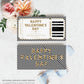 Stripe Black Gold | Printable Valentine's Concert Custom Gift Voucher Template