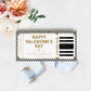 Stripe Black Gold | Printable Valentine's Concert Custom Gift Voucher Template