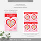 Convo Hearts Red Pink | Printable Sweetheart Valentine Cookie Card Template