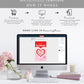 Convo Hearts Red Pink | Printable Sweetheart Valentine Tag Template