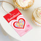 Convo Hearts Red Pink | Printable Sweetheart Valentine Tag Template