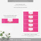 Barbie Party Hot Pink Gold | Printable Water Bottle Favour Labels Template