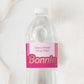 Barbie Party Hot Pink Gold | Printable Water Bottle Favour Labels Template