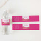 Barbie Party Hot Pink Gold | Printable Water Bottle Favour Labels Template