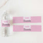 Barbie Party Pink Silver | Printable Water Bottle Favour Labels Template