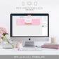 Barbie Party Pink Gold | Printable Water Bottle Favour Labels Template - Black Bow Studio