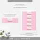 Barbie Party Pink Gold | Printable Water Bottle Favour Labels Template - Black Bow Studio