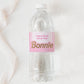 Barbie Party Pink Gold | Printable Water Bottle Favour Labels Template - Black Bow Studio