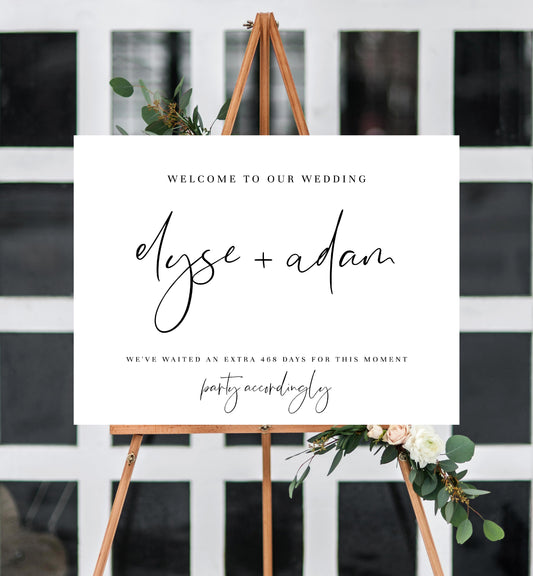 Gigi Script | Printable Welcome Sign