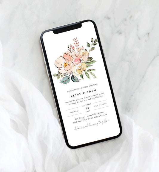 Cambridge Multi | Smartphone Wedding Invitation Template
