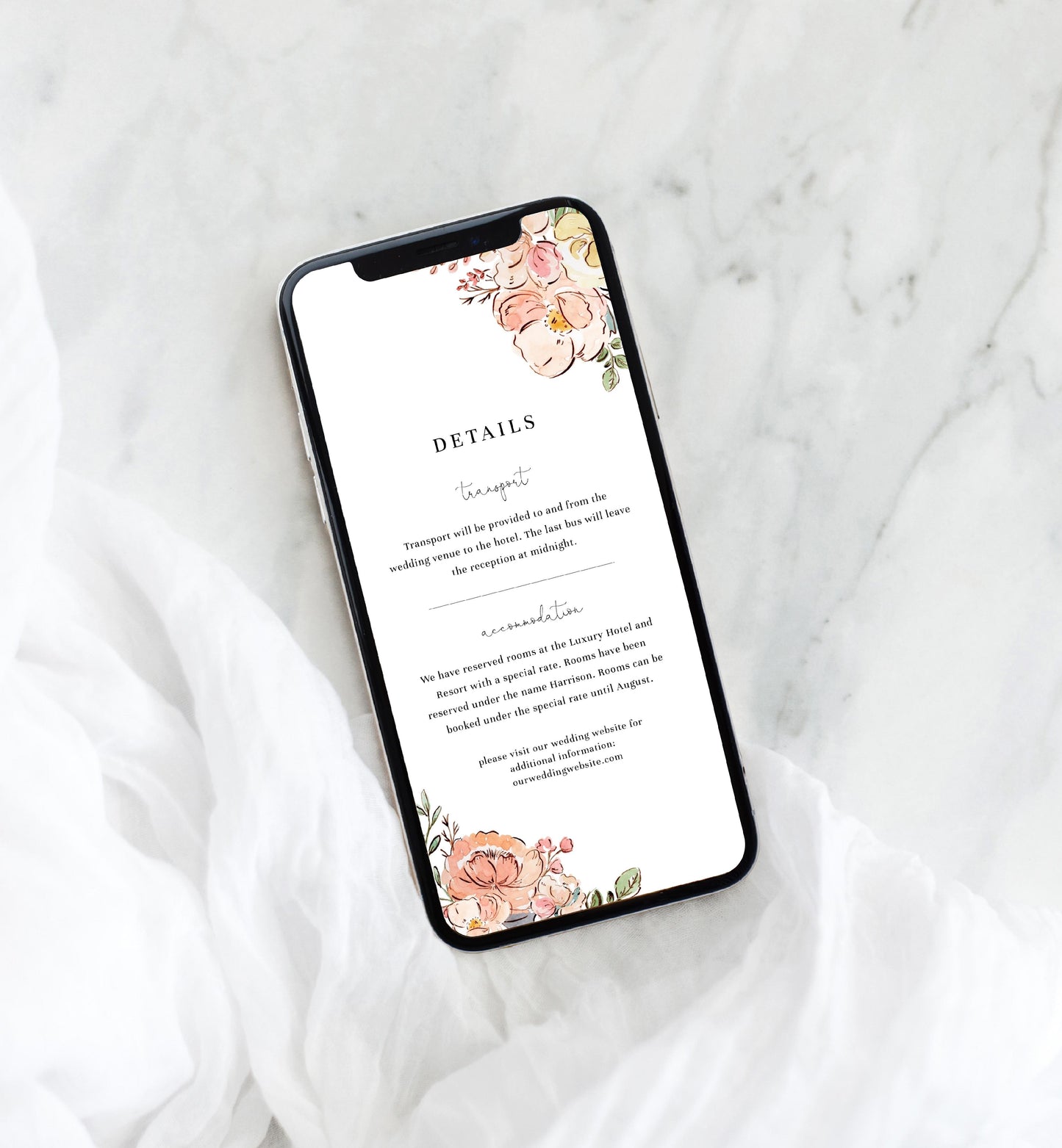 Cambridge Multi | Smartphone Wedding Invitation Template