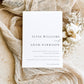 Ellesmere White | Printable All-In-One Wedding Invitation Template