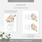 Cambridge Floral Multi | Printable Wedding Invitation Suite Template - Black Bow Studio