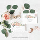 Cambridge Floral Multi | Printable Wedding Invitation Suite Template - Black Bow Studio