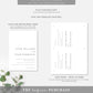 Ellesmere White | Printable Wedding Invitation Suite Template