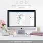Ferras Blossom Blue | Printable Wedding Invitation Suite - Black Bow Studio