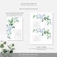 Ferras Blossom Blue | Printable Wedding Invitation Suite - Black Bow Studio