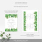 Nantucket Palm | Printable Wedding Invitation Suite - Black Bow Studio