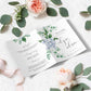 Ferras Blossom Blue | Printable Wedding Program - Black Bow Studio
