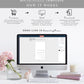 Ellesmere White | Smartphone Wedding Invitation & Details Template