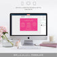 Paintly Hot Pink Gold | Printable Weekend Itinerary