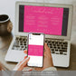 Paintly Hot Pink Gold | Printable Weekend Itinerary
