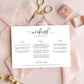 Lucas Script White | Printable Weekend Itinerary