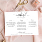 Lucas Script White | Printable Weekend Itinerary