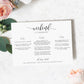 Lucas Script White | Printable Weekend Itinerary