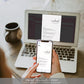Lucas Script White | Printable Weekend Itinerary - Black Bow Studio