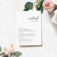 Lucas Script White | Printable Weekend Itinerary - Black Bow Studio