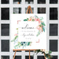 Afternoon Blooms | Printable Square Welcome Sign Template - Black Bow Studio