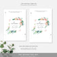 Afternoon Blooms | Printable Square Welcome Sign Template - Black Bow Studio