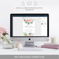 Afternoon Blooms | Printable Welcome Sign Template - Black Bow Studio