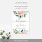 Afternoon Blooms | Printable Welcome Sign Template - Black Bow Studio