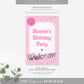 Barbie Party Pink Silver | Printable Welcome Sign Template