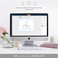 Gingham Blue Rocking Horse | Printable Welcome Sign