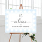 Gingham Blue Rocking Horse | Printable Welcome Sign