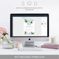 Ferras Blossom Blue | Printable Welcome Sign - Black Bow Studio