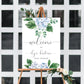 Ferras Blossom Blue | Printable Welcome Sign - Black Bow Studio