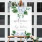 Ferras Blossom Blue | Printable Welcome Sign - Black Bow Studio
